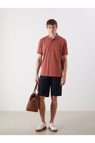 LC Waikiki Νέα σεζόν Polo Neck Pique Ανδρικό Tisort - S5FG49Z8