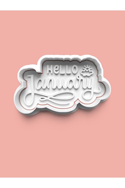 AKTASTORE قالب كوكيز يناير وقالب عجينة السكر 0538-1