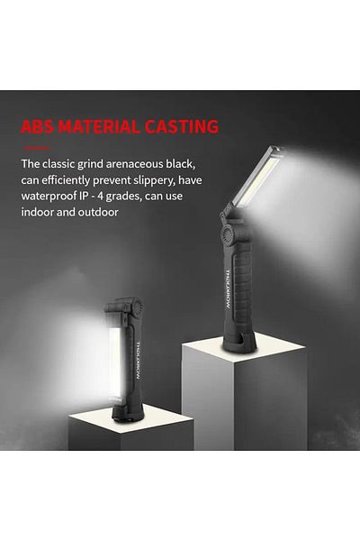 Choice black w51 Black trumpet Folding LED Work Light Portable Spotlight with Magnetic Base Clip USB Chargi
