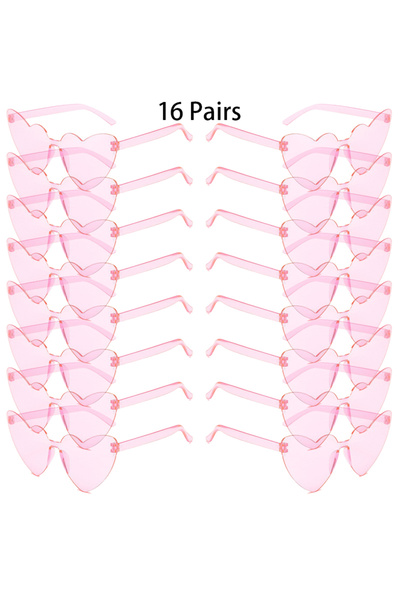 Choice as picture shows 16 Pairs pink 16/20 Pairs Cute Heart Shaped Sunglasse...