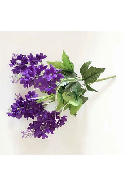 Choice dark purple 1pc Artificial Flower Bouquet 5 Heads Hyacinth 33cm Purple White Pink Yellow-Plastic For
