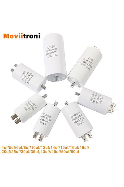 Choice 60uf Cbb60 Starting Capacitor 450v Double Insert Electric Replacement Motor Run Capacitors With Scre