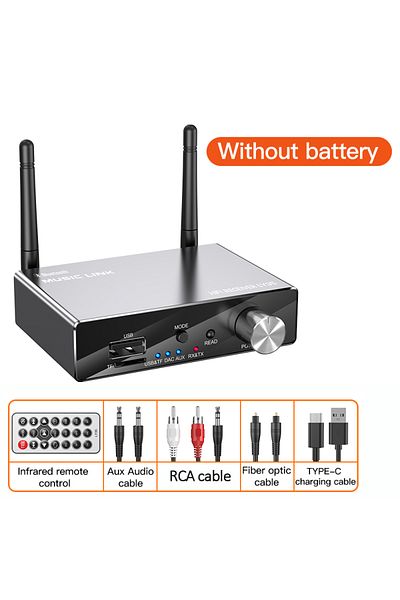Vikefon Bluetooth v5.0 A Bluetooth Transmitter Receiver BT5.3 Stereo Low Latency AUX 3.5mm Optical Wireless