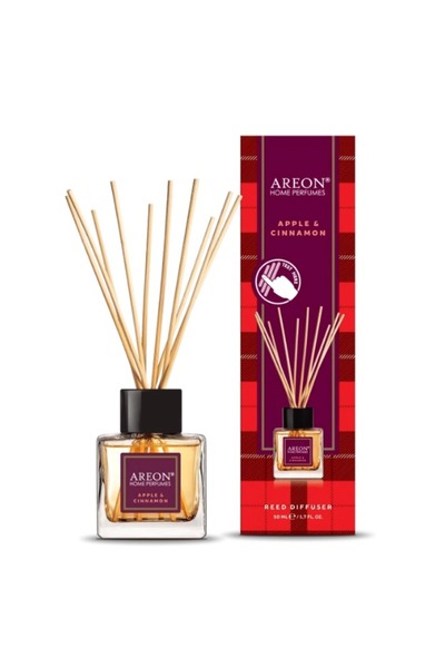 Areon Tartan Apple Cinnamon 50 Ml Bambu Çubuklu Oda Kokusu