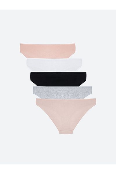 LC Waikiki Pachet de 5 culotte de bikini imprimate sezon nou - S50225Z8