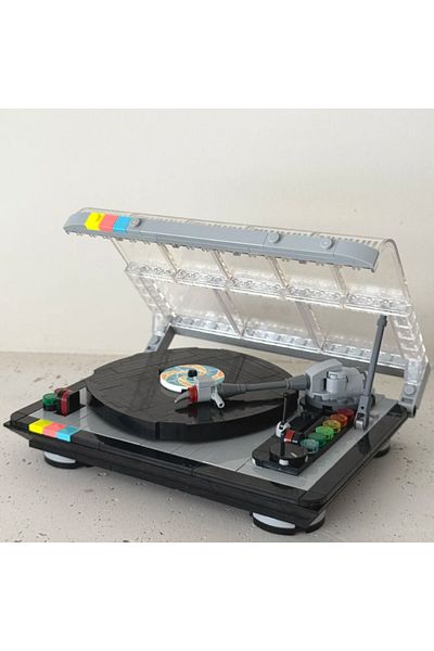 Choice 310PCS MOC 310PCS Creative Retro Record Player Building Blocks MOC Construction Bricks Music Player