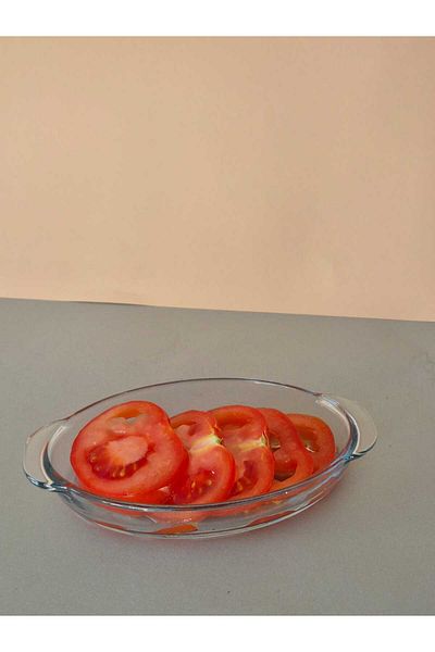 Kaveh glass Kaveh Kayo Oval Glass Breakfast-Presentation Mini Borcam Pn1276Gcl