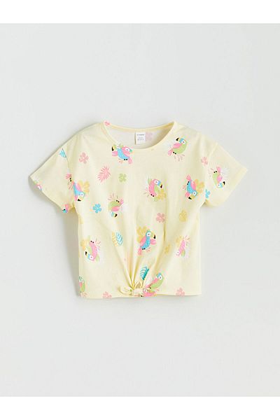 LC Waikiki Lcw Crew Neck Printed Girl's T-Shirt