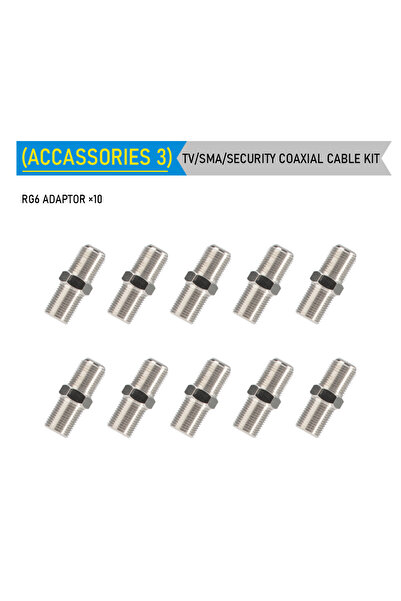 Choice7 مجموعة أدوات تجعيد كابلات محورية مكونة من 10 قطع، أداة تجريد وتجعيد أ...