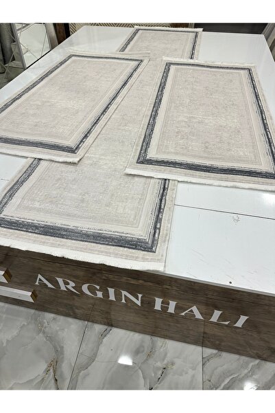 Kumru Yatak Odası Üçlü Halısı Bambu %100 ARGIN HALI