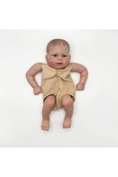 Choice 48CM WHITE NPK 19-inch Elijah Reborn Doll Kit - Detailed Painting Lifelike Soft Touch DIY Doll Parts