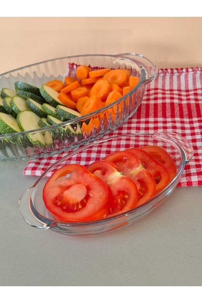 Kaveh glass Kaveh Kayo Oval Glass Breakfast-Presentation Mini Borcam Pn1276Gcl