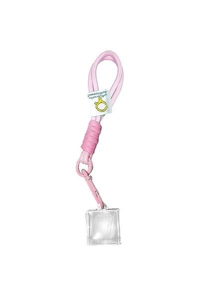Choice Pink 1Pcs Clear Acrylic Pixel Filter Keychain Transparent Mosaic World Window Couple Anniversaries G
