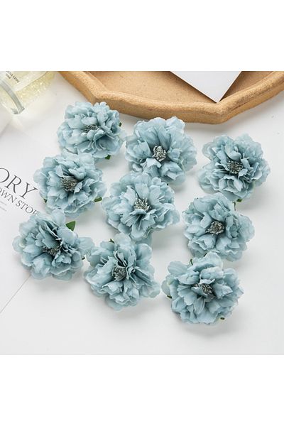 Choice 10pieces Orange 5/10pcs Artificial Flower Silk Peony Scrapbook Diy Home Vase Christmas Wreath Weddin