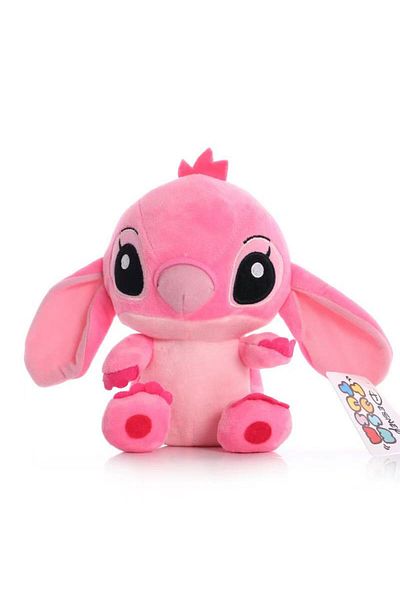 Choice fense DISNEY Lilo & Stitch Plush Toys Pink Lilo Blue Stitch Stuffed Plush Dolls Pendant Toys Models