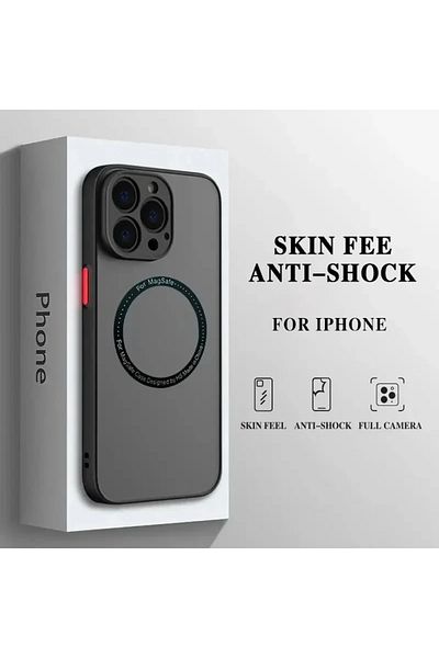 Choice For iPhone 11 black Armor Magnetic Magsafe Wireless Charge Case For iPhone 16 15 14 13 11 12 Pro Max