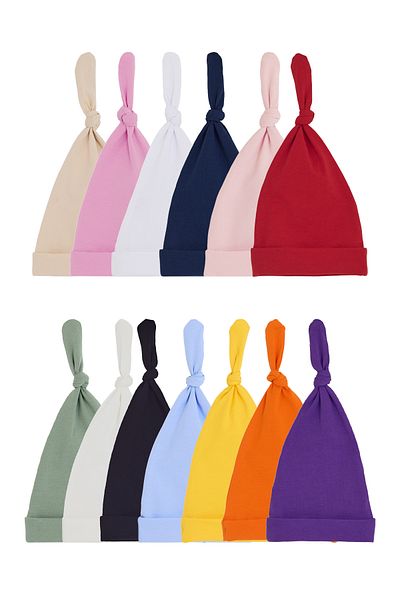 Babygiz Newborn Girl Boy Baby 100% Cotton Combed Extra Soft Lightweight Anti-Sweat Beanie 0-6 Months