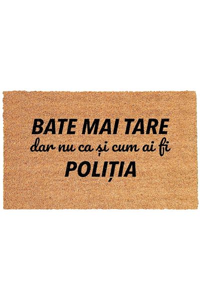 OEM Personalized entry mat with message - Knock harder, but not as if you were the police, 40x60 cm