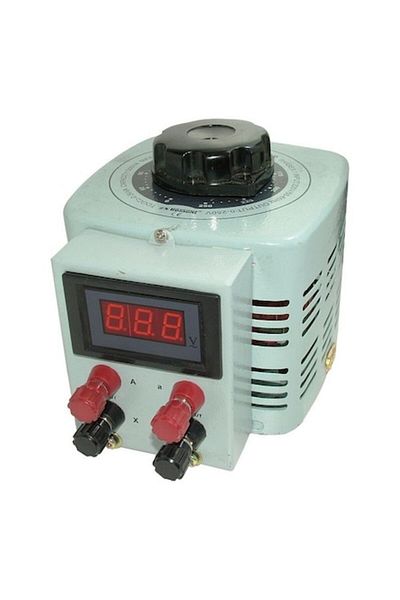 OEM Single-phase variable autotransformer, 220V, 0-250V, 500W, digital voltmeter