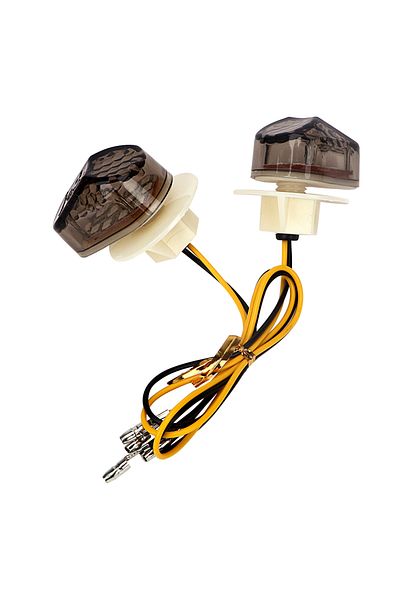 Choice Brown 12V 2pcs Motorcycle LED Brake Lights Turn Signal Lamps Taillights Motorbike Accessories for XJ