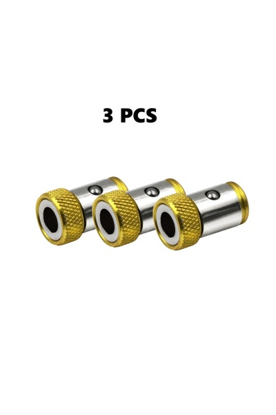 choice2 3pcs yellow Universal 1 PCS Magnetic Ring Alloy Magnetic Ring Screwdr...