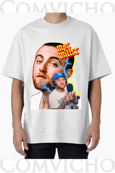 COMVİCHO تي شيرت مطبوع بتصميم ماك ميلر v1 للجنسين