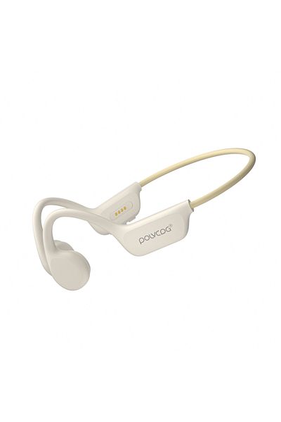 Choice X7-Cloud White POLVCDG Bone Conduction Headset IPX8 32GB Bluetooth 5.3 Wireless Swimming Headset wit