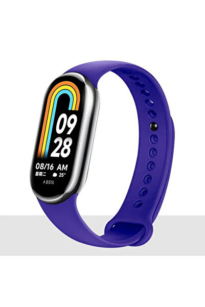 Choice24 For Xiaomi Mi Band 8 19 Deep purple Strap For Mi band 8 xiaomi 8 NFC Bracelet Sport Belt Silicone Re