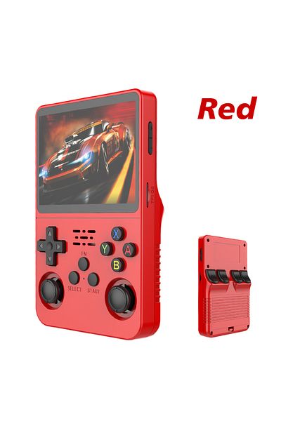 Choice Red 64G R36S Retro Handheld Video Game Console Linux System 3.5 Inch IPS Screen R35s Pro Portable Po