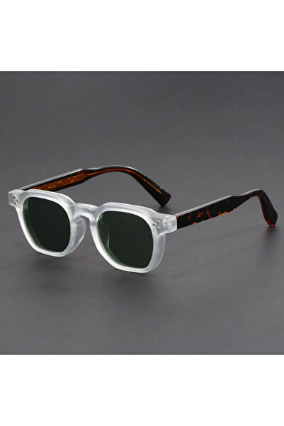 choice2 White Boho Retro Polarized Sunglasses for Men Frame Polygonal Women's Sunglasses Outdoor High Qualit