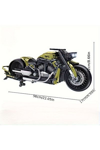 Choice 672110 No Box Technical City 2427pcs Harleyed Motorcycle MOC Sport Car Building Blocks 1:5 Scale Mot