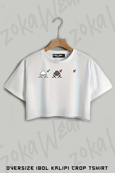 ZOKAWEAR تي شيرت مطبوع عليه هاكر مقاس كبير