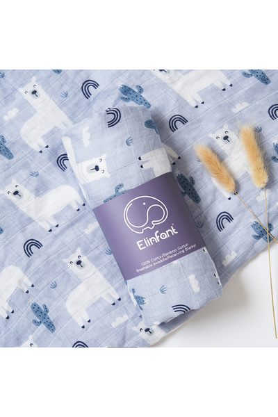 Choice 120X110cm BC48 Elinfant 120x110cm Bamboo Cotton Baby Muslin Swaddle Bl...