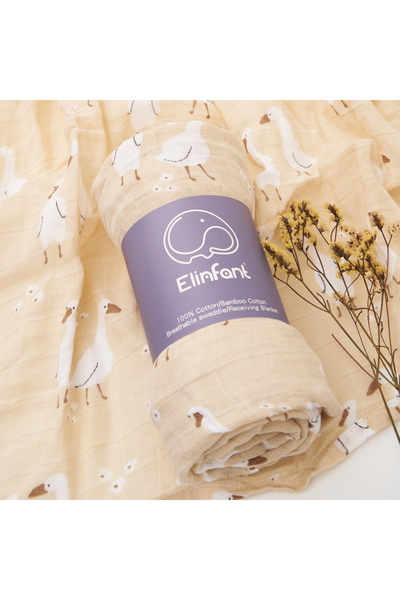 Choice 120X110cm BC26 Elinfant 120x110cm Bamboo Cotton Baby Muslin Swaddle Bl...