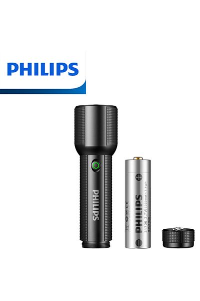 Philips SFL2203 Philips SFL2203 Optical Zoom Flashlight Portable Flashlight With 4 Lighting Modes USB C Re