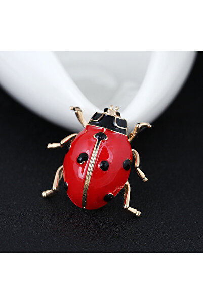 Choice دبوس زينة على شكل خنفساء من المينا على شكل حشرة لطيفة F0-1-7107-c للنساء