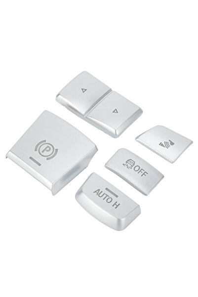 Choice 5pcs Handbrake Variable Speed Panel Side Switch P Button Cover Car Handbrake Button For BMW 5 6 S...