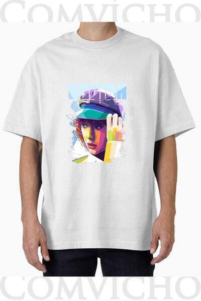 COMVİCHO تي شيرت مطبوع بتصميم تايلور v1 للجنسين