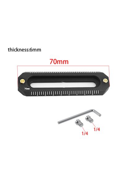 Choice 7CM Mini NATO Rail Camera Anti-Off Quick Release NATO Rail Thickness 6mm Length 48 78mm for FX3/FX30