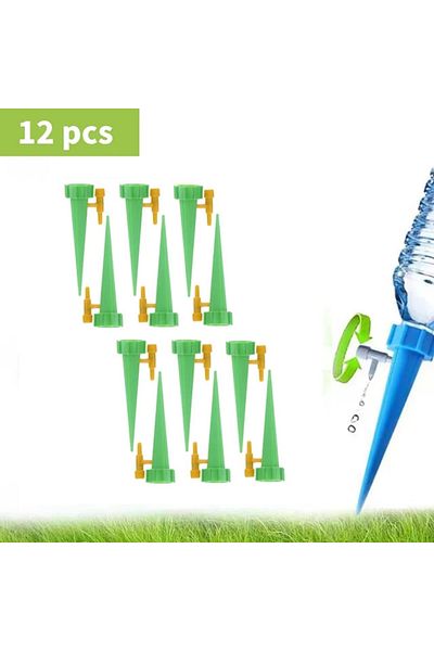 Choice 12 pieces green Automatic Drip Irrigation System Self Watering Spike For Flower Plants Greenhouse Ga