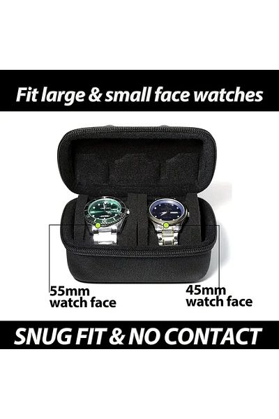 Choice 2 grids New Styl Watch Carrying Case Travel Storage Box EVA Watch Protector Portable Jewelry Hard Ca