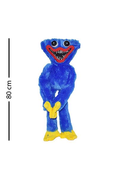 rexa 80 CM Black Huggy Wuggy Plush Toy from Poppy Playtime for Kids Age 3+