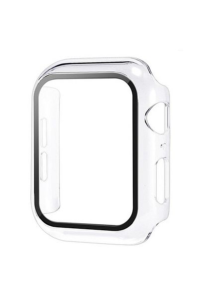 Choice 44mm serise 4 5 6 Transparent Glass+Cover For Apple Watch case 9 8 7 6 SE 3 iWatch Accessorie Screen