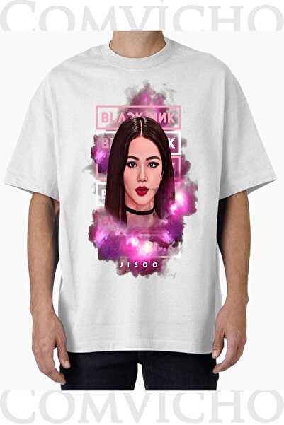 COMVİCHO تي شيرت مطبوع بتصميم bp jısoo للجنسين