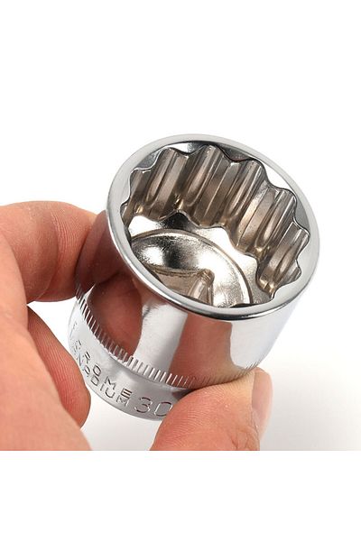 Choice 13mm 1Pcs 12 Point Short Socket Bit 1/2" Drive 8-32mm Ratchet Wrench 12 Tooth Socket Set for Car Aut