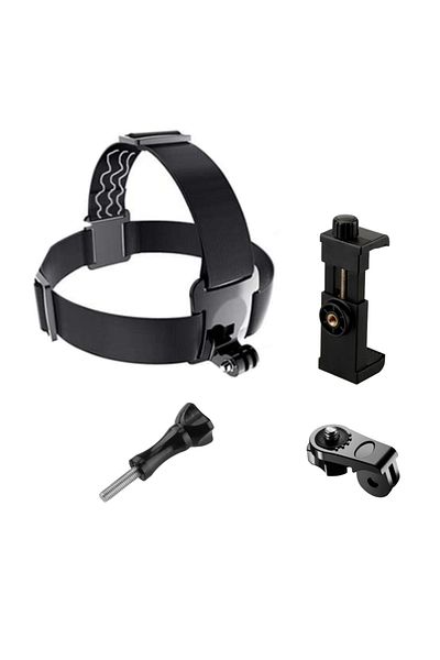 Choice 4pcs Sets Cell Phone Head Strap Holder Headband Mounting Kit Cell Phone Mounting Bracket For Gopro H