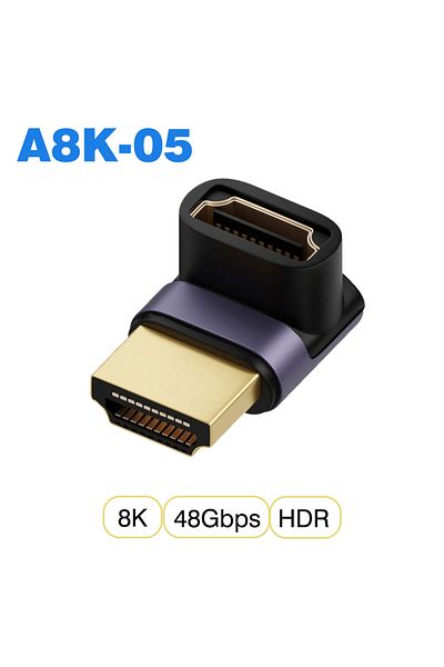 Choice 1 PCS A8K-05 HDMI2.1 UGOURD HDMI2.1 Cable Adapter mini micro hdmi to HDMI 2.1 Converter 48Gpbs 8K60H