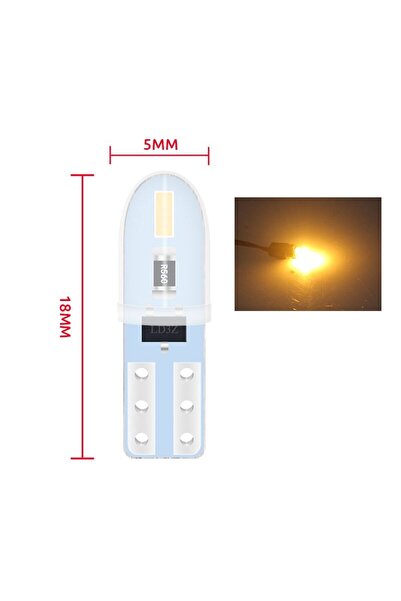 Choice4 T5 Yellow 10PCS 10X T5 LED 3014 2SMD No Polarity Auto Car Dashboard L...