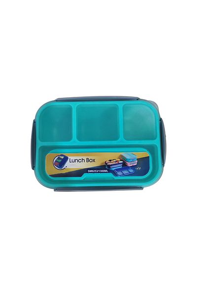 Choice 1300ml 1 4 green 1PC Four Grid Format Lunch Box 1300ML Lunch Box For Students Sealed Leak Proof And