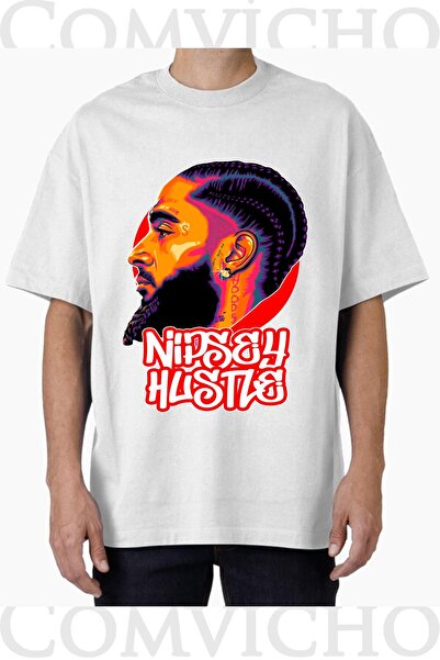 COMVİCHO Unisex Nipse V2 Design Printed Oversize T-Shirt